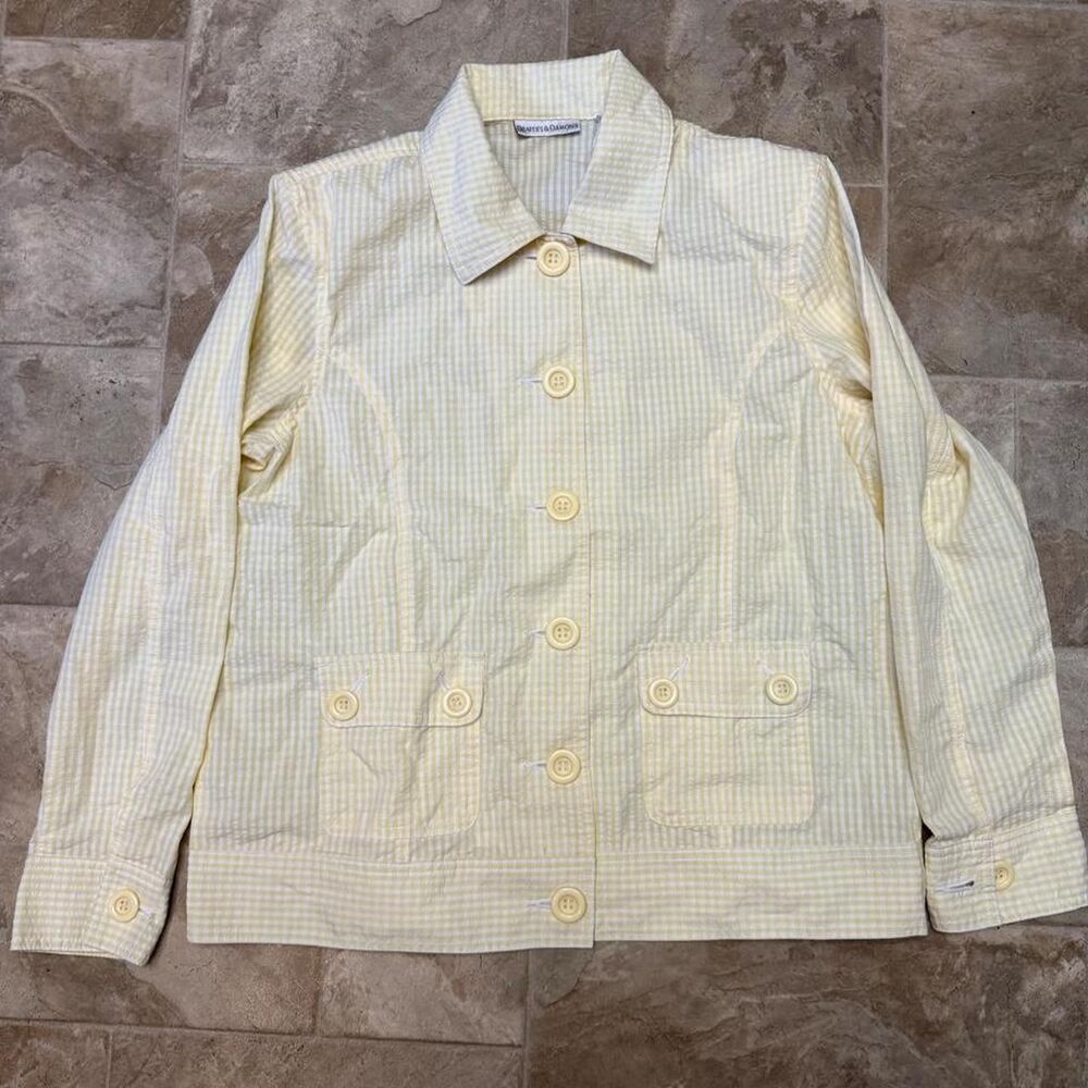 Draper-s-damon-s Women's Yellow and Cream Blouse